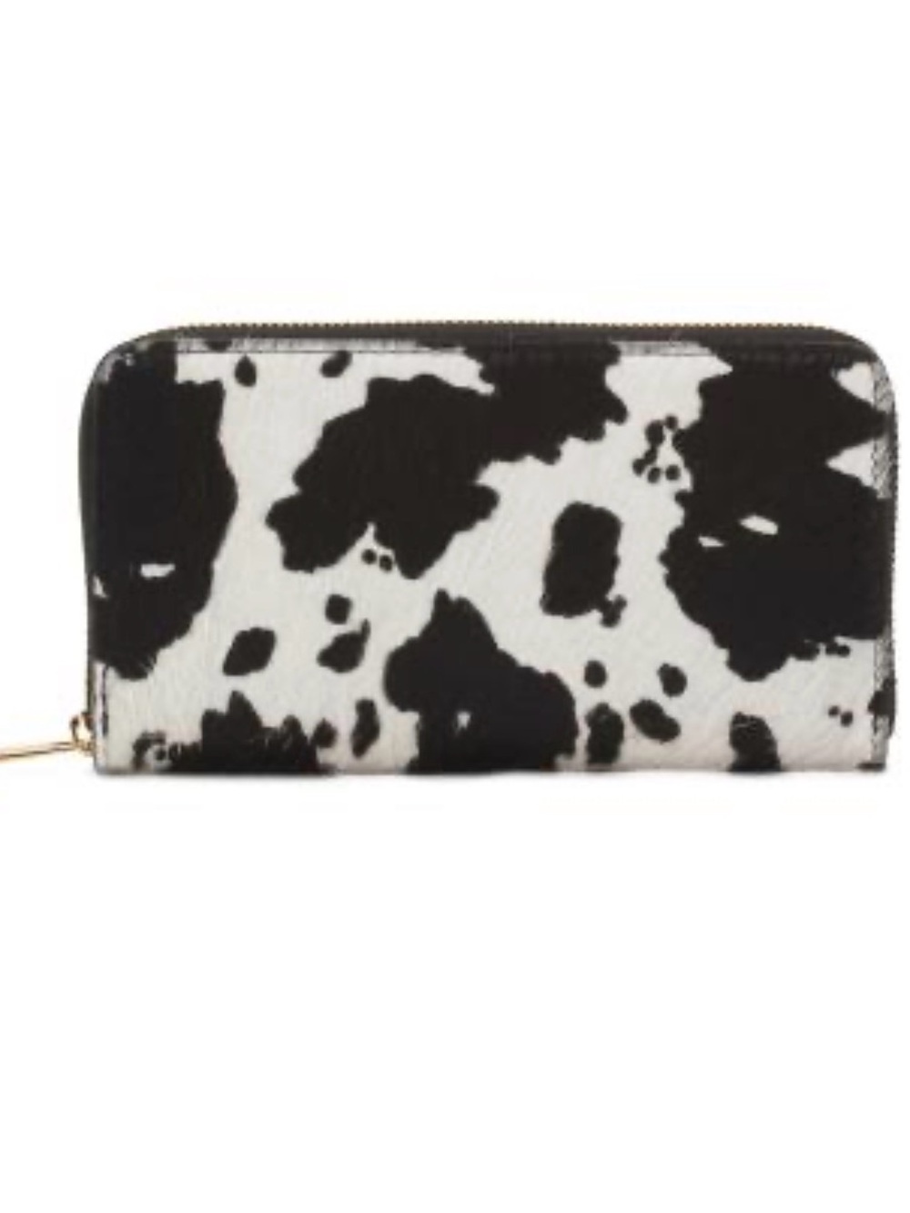 Isadora Cow Print Hair-On-Hide Leather Clutch Wallet Made in Italy NWT Western